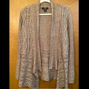 Beige knit cardigan